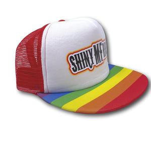 Shiny MF Ribs Rainbow Snapback Trucker Hat